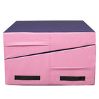 120*60*35 cm Trapezoid Gymnastics Mat Pink &amp; Purple