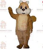 Brown squirrel BIGGYMONKEYmascot costume, woodland costume, giant squirrel