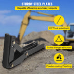 mophorn 36 inch backhoe excavator thumb attachments adjustable extreme weld on backhoe thumb hoe clamp 1/2inch teeth thick steel plate 16mm assembly bolt-on design