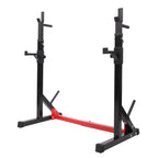 XGEEK Home Indoor Fitness Adjustable Multi-function Barbell Stand Squat Bench Press Trainer Steel Squat Rack for Gym Workout Exercise