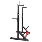 XGEEK Home Indoor Fitness Adjustable Multi-function Barbell Stand Squat Bench Press Trainer Steel Squat Rack for Gym Workout Exercise