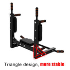 WJHWSX Wall Mounted Pull up Bar Station 2 in 1 Multifunctional Chin Up Bar, for Full-Body Strength Workouts Home Indoor Gym, Power Tower Exercise Training Equipment Fitness Set Support to 440Lbs