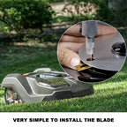 EMBerg Endurance Blades (18 Pack) for  Automower  McCulloch Robotic Lawnmower Mowing Lawn Mower Robo Robot Accessories Replacement Blade for 315 430 435 450 Others. (ium Coated)
