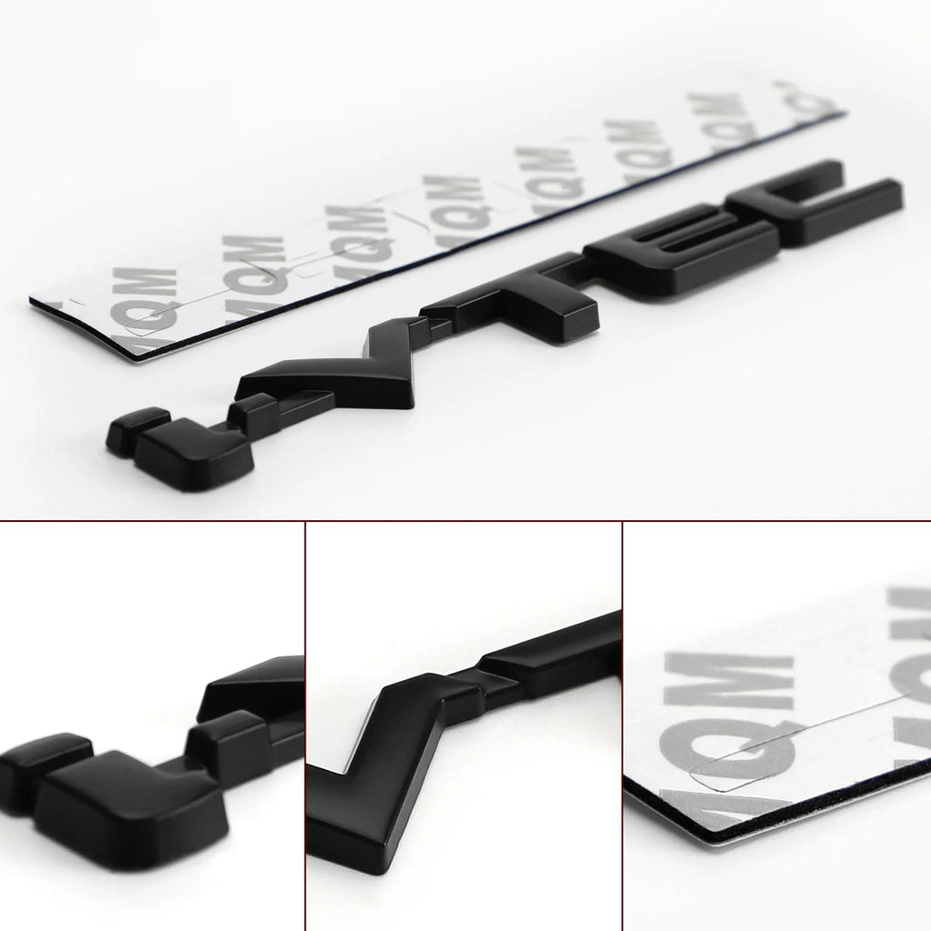 3D Metal i-VTEC Car Trunk Rear Turbo Fender Emblem Badge Decals Stickers Black Generic