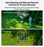 Raccoon 2 SE Wire Robot Lawn Mower, No RTK for Max. 0.15 Acre Lawn Area, 1.18"–3.15” Cutting Height, Intelligent AI Robotic Lawn Mower with 5Ah Fast-Charging Battery Robot Mower for Small Lawns