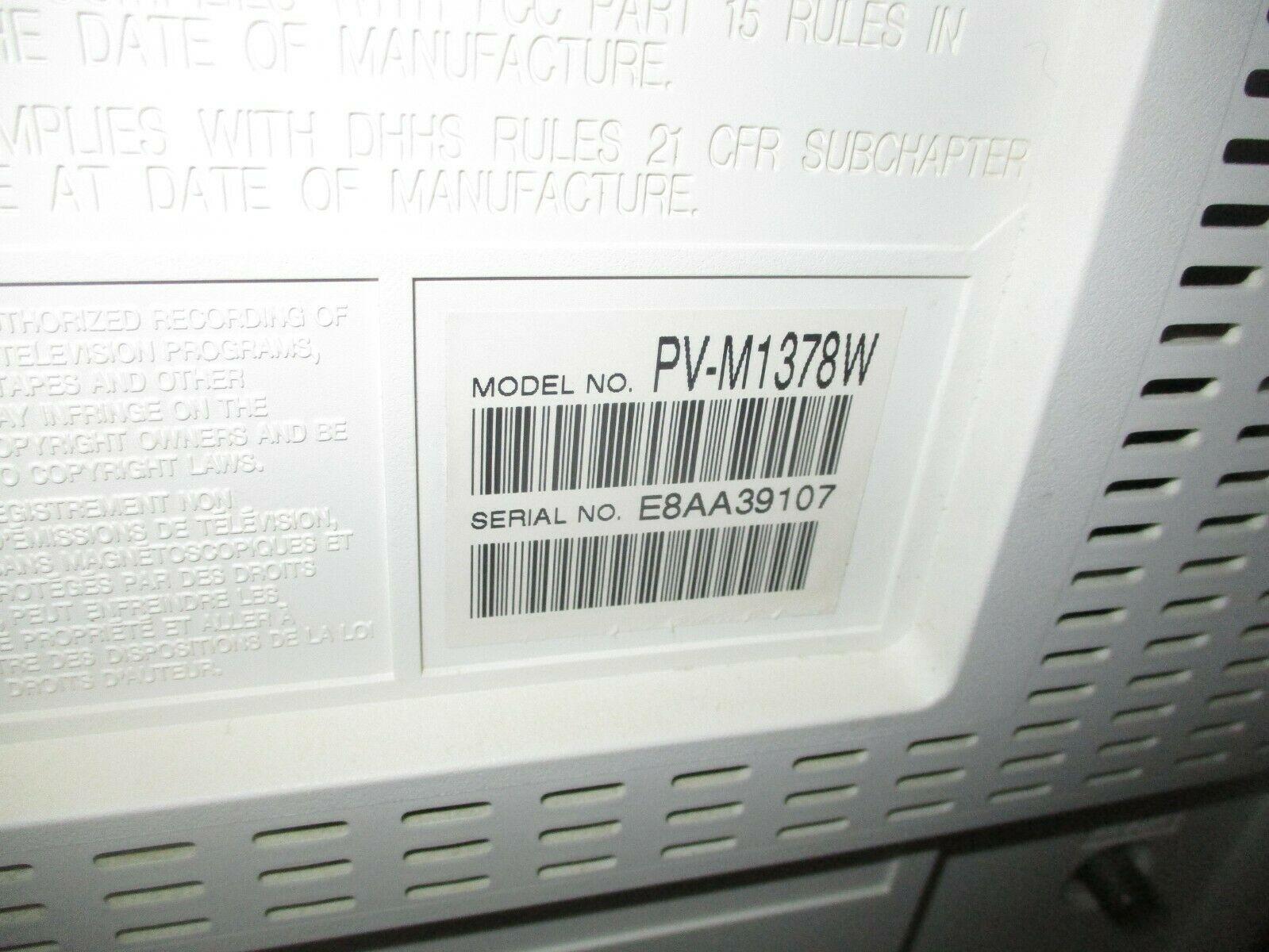 vintage panasonic tv vcr combo gaming 14'' screen