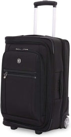 20-Inch Garment Upright Carry On Wheeled Luggage, Black