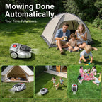 GS Robot Lawn Mower, Perimeter Wire RTK+ AI Vision Robotic Lawnmower for 0.25 Arce, Zero-EdCutting, Automated Mapping, APP Control, 3D Obstacle Avoidance, 60% Slope