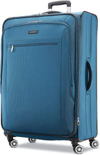 Ascella X Softside Expandable Luggage with Spinner Wheels, Teal, Checked-Large 29-Inch