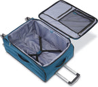 Ascella X Softside Expandable Luggage with Spinner Wheels, Teal, Checked-Large 29-Inch