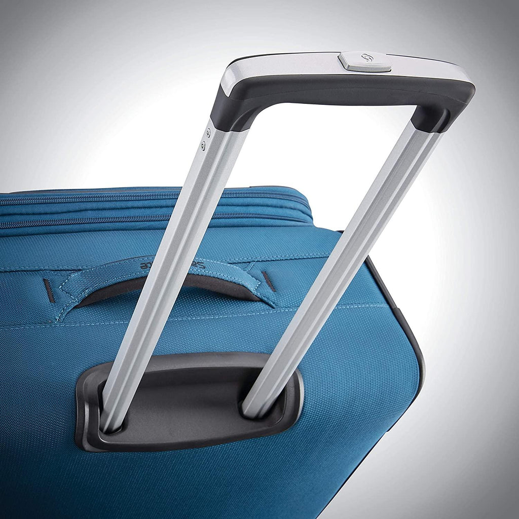 Ascella X Softside Expandable Luggage with Spinner Wheels, Teal, Checked-Large 29-Inch