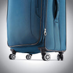 Ascella X Softside Expandable Luggage with Spinner Wheels, Teal, Checked-Large 29-Inch