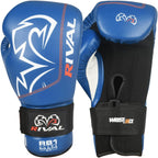 Rival Boxing RB1 2.0 Ultra Hook and Loop Bag Gloves - Medium - Blue