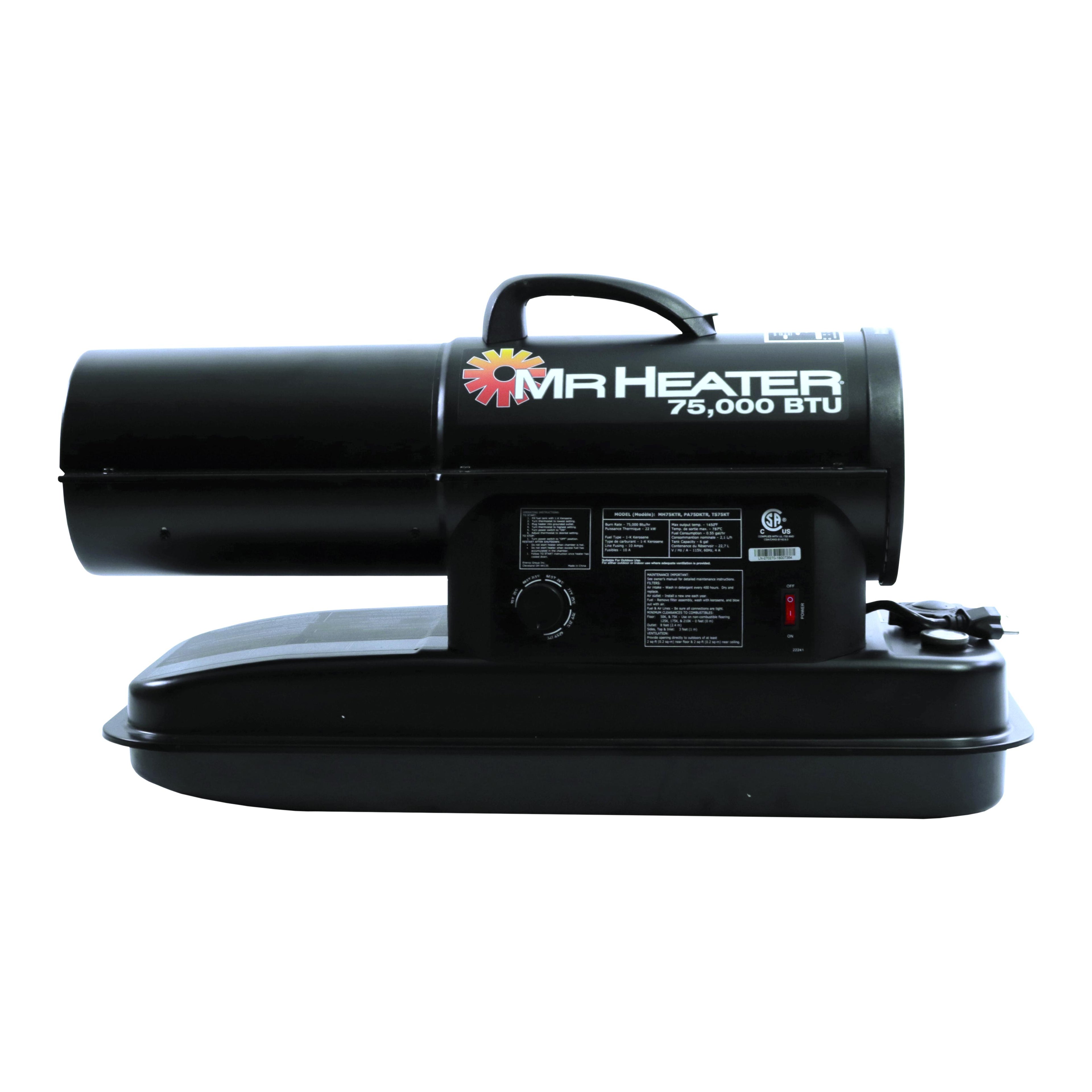 75,000 BTU Forced Air Kerosene Heater