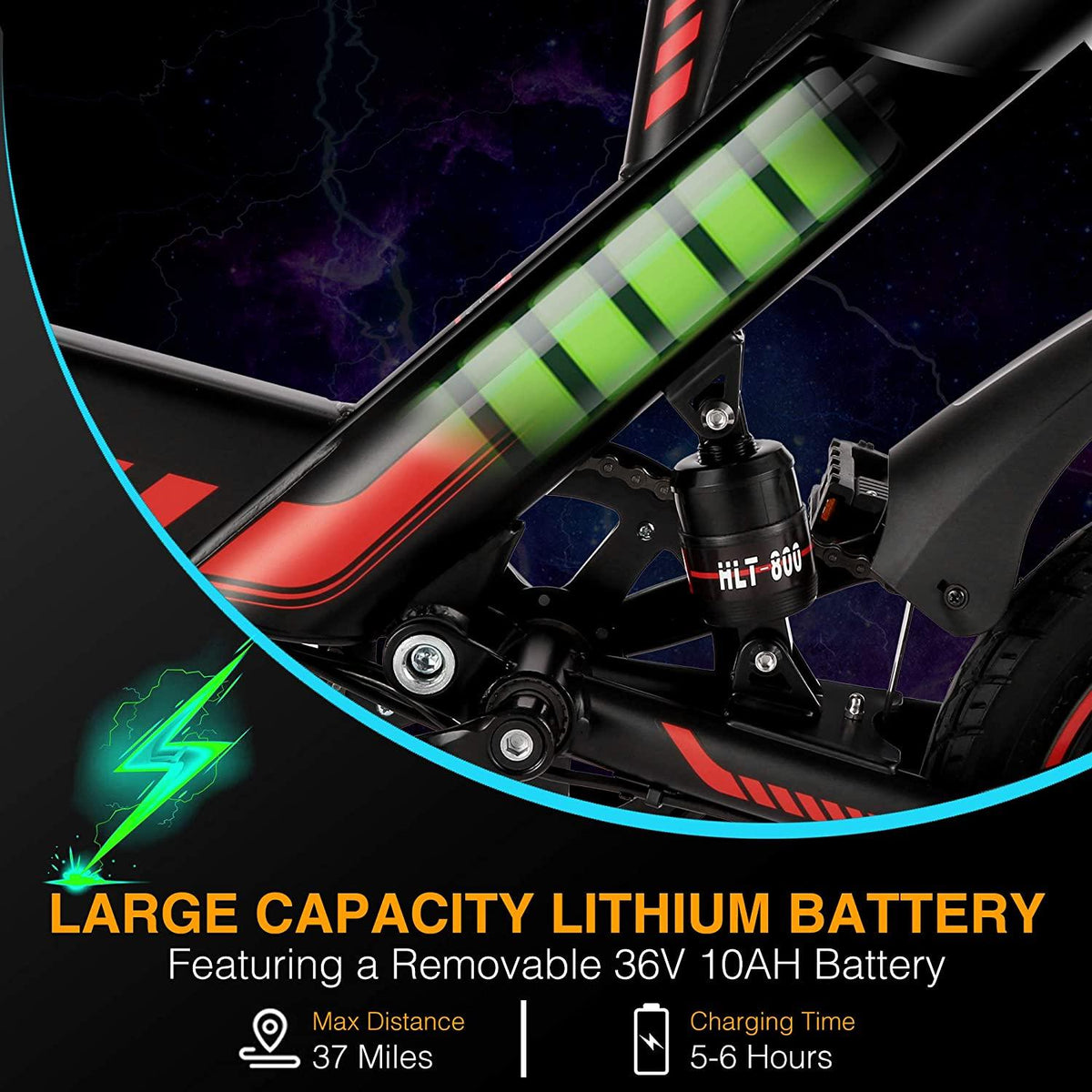 Electric Bike, Sailnovo Electric Bicycle with 18.6mph 28 Miles Electric Bikes for Adults Teens E Bike with Pedals, 14" Waterproof Folding Mini Bikes with Dual Disc Brakes, 36V 10.4Ah Lithium Battery