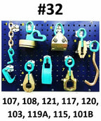 SET#32 - 9 PIECE TOOL AND CLAMP AUTO BODY FRAME MACHINE HEAVY DUTY