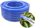 Blue PVC Reinforced Hose Indoor Outdoor, High Pressure Braided Plastic Tubing, Garden Flexible Water Hose for Lawn Car Pet Garden Watering (Size : 50m/164ft)