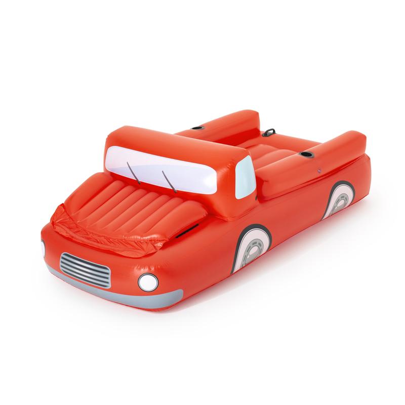 H20GO! Red Vinyl Inflatable Big Red Truck Floating Lounger