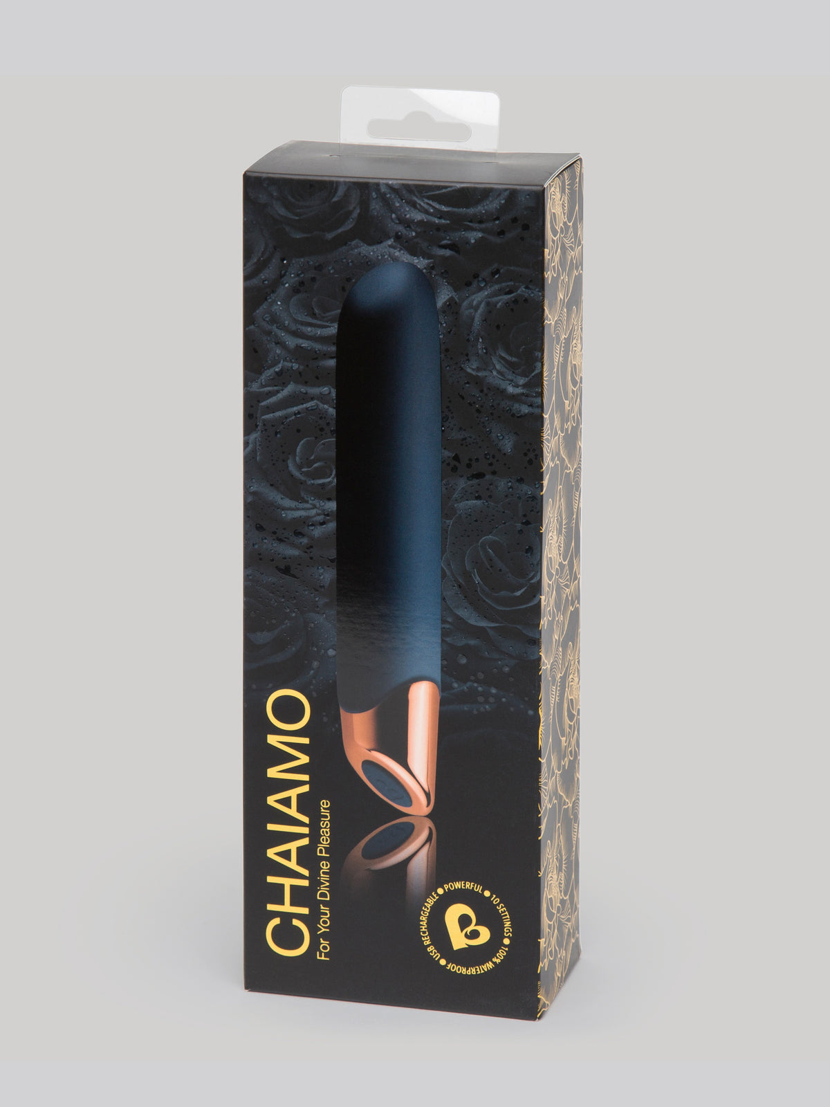 Rocks Off Powerful 10 Function Rechargeable Classic Vibrator , Black