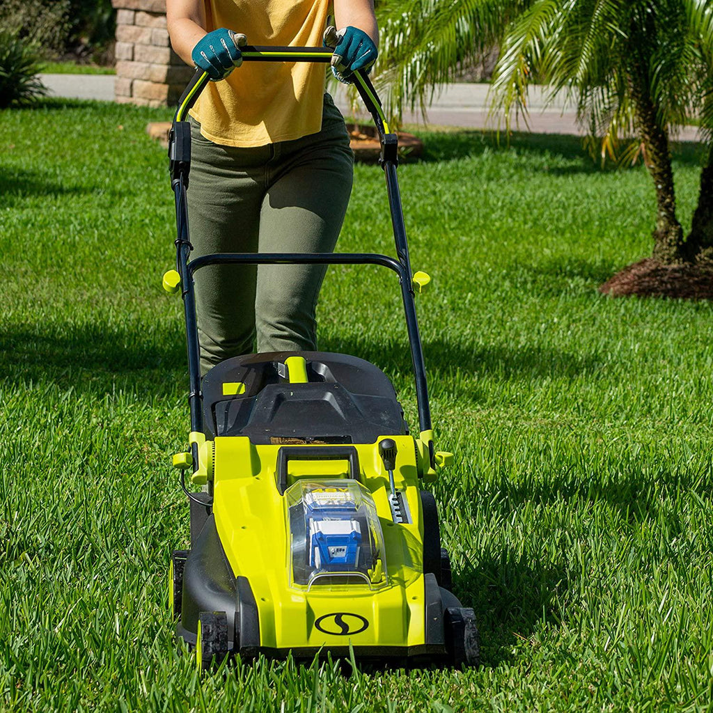 24V-X2-17LM 48-Volt 17-Inch Mulching Walk-Behind Lawn Mower w/11-Gallon