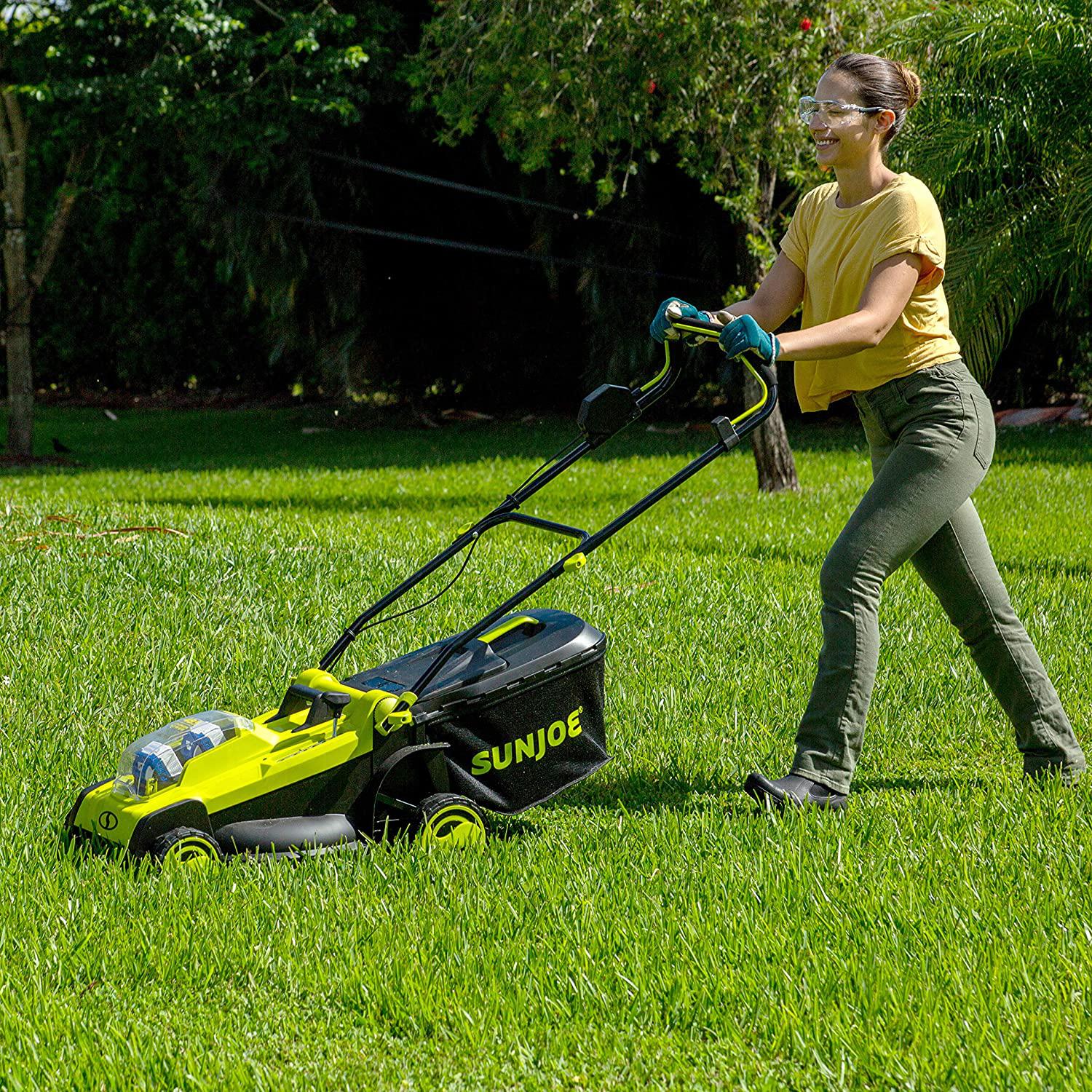 24V-X2-17LM 48-Volt 17-Inch Mulching Walk-Behind Lawn Mower w/11-Gallon