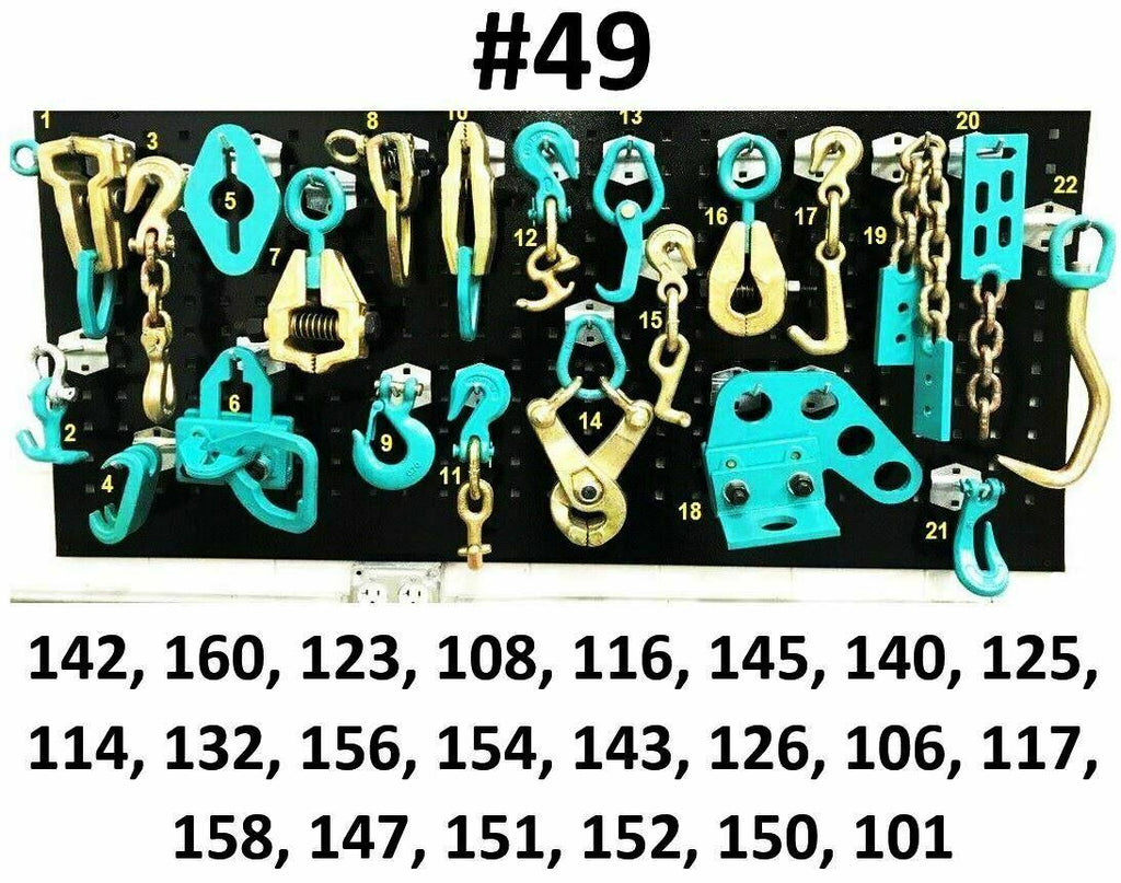 SET#49 AUTO BODY FRAME MACHINE HEAVY DUTY 22 PIECE PULLING TOOLS AND CLAMPS SET