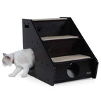 Petsfit Wooden Pet/Cat/Dog Stairs/Steps for Elderly Cat/Dogs with Short Legs and Long Body
