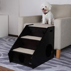 Petsfit Wooden Pet/Cat/Dog Stairs/Steps for Elderly Cat/Dogs with Short Legs and Long Body