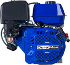 duromax xp16hp 420cc recoil start gas powered 50 state approved, multi-use engine, xp16hp, blue