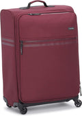 Parker Softside Expandable Spinner Luggage with TSA Lock, Red, 25 Inch