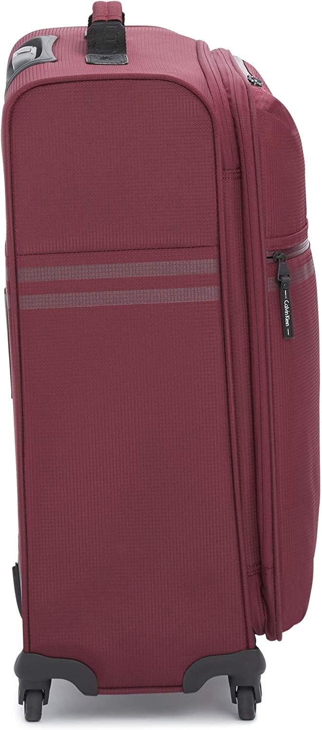 Parker Softside Expandable Spinner Luggage with TSA Lock, Red, 25 Inch