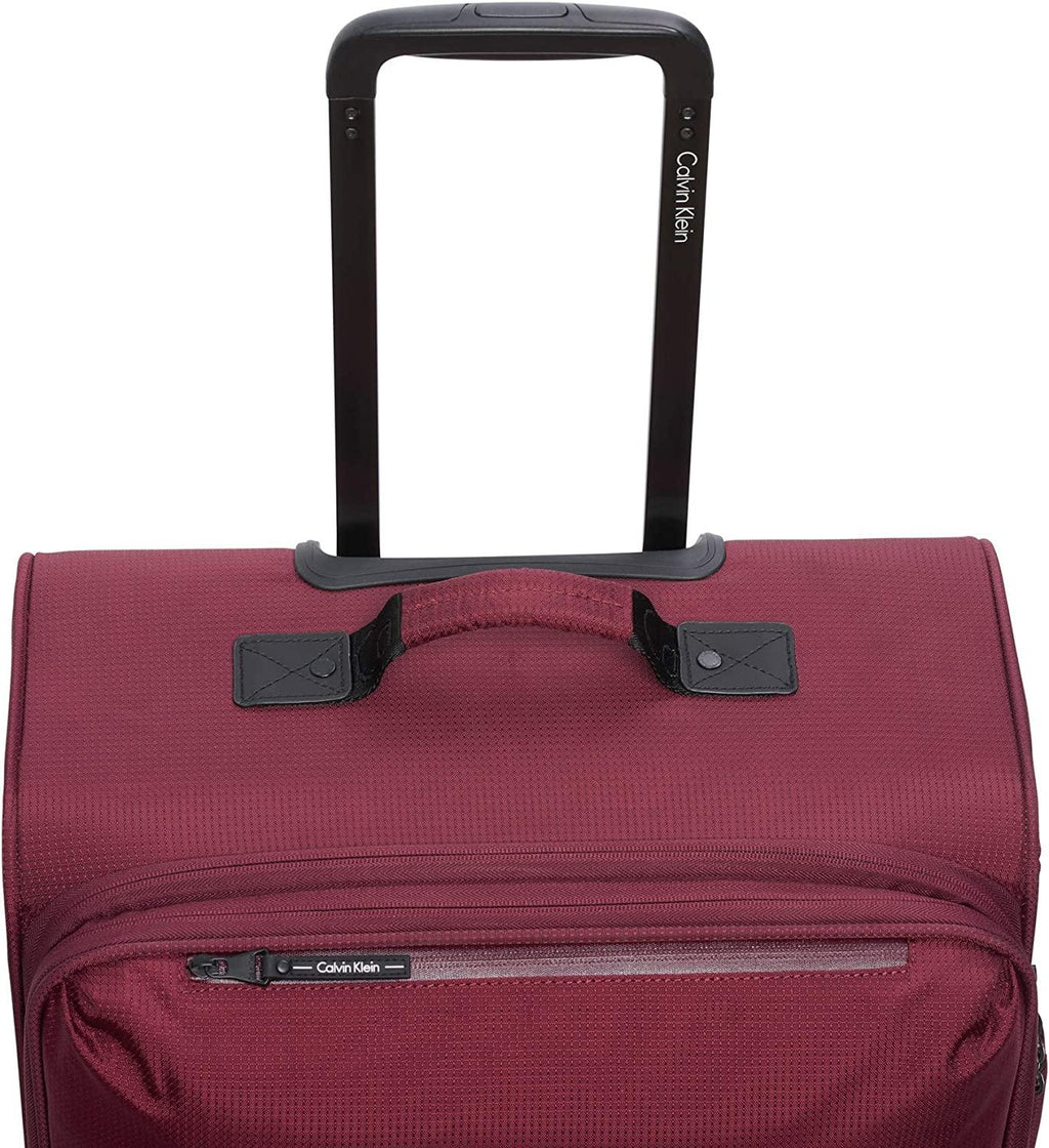 Parker Softside Expandable Spinner Luggage with TSA Lock, Red, 25 Inch