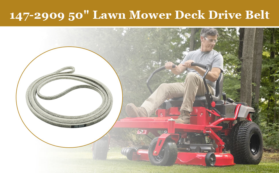 147-2909 50" Lawn Mower Deck Drive V-Belt Fits for Timecutter 77501 77502 77505 77515TA Riding Series Lawn Mowers