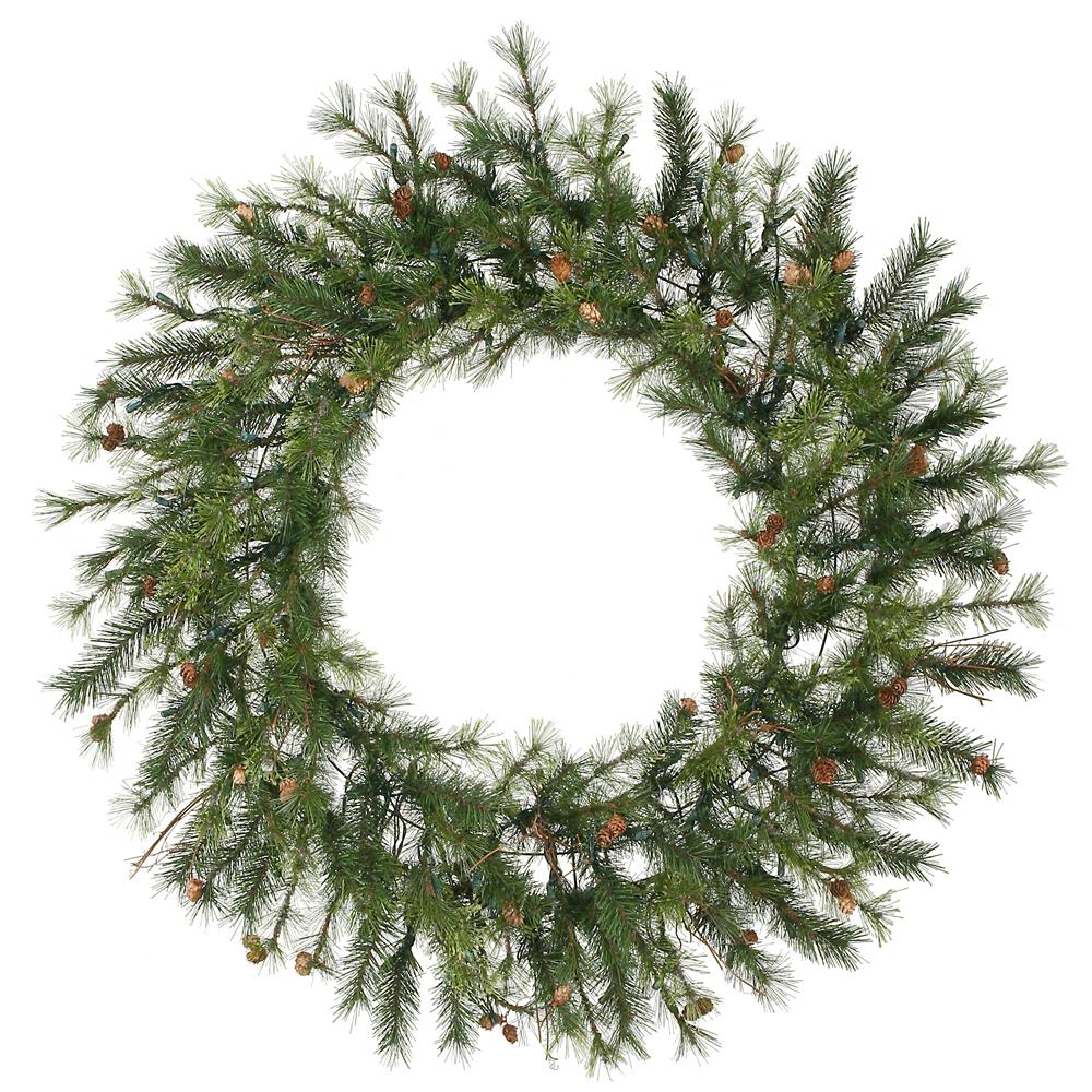 Vickerman 60" Unlit Mixed Country Pine Artificial Christmas Wreath