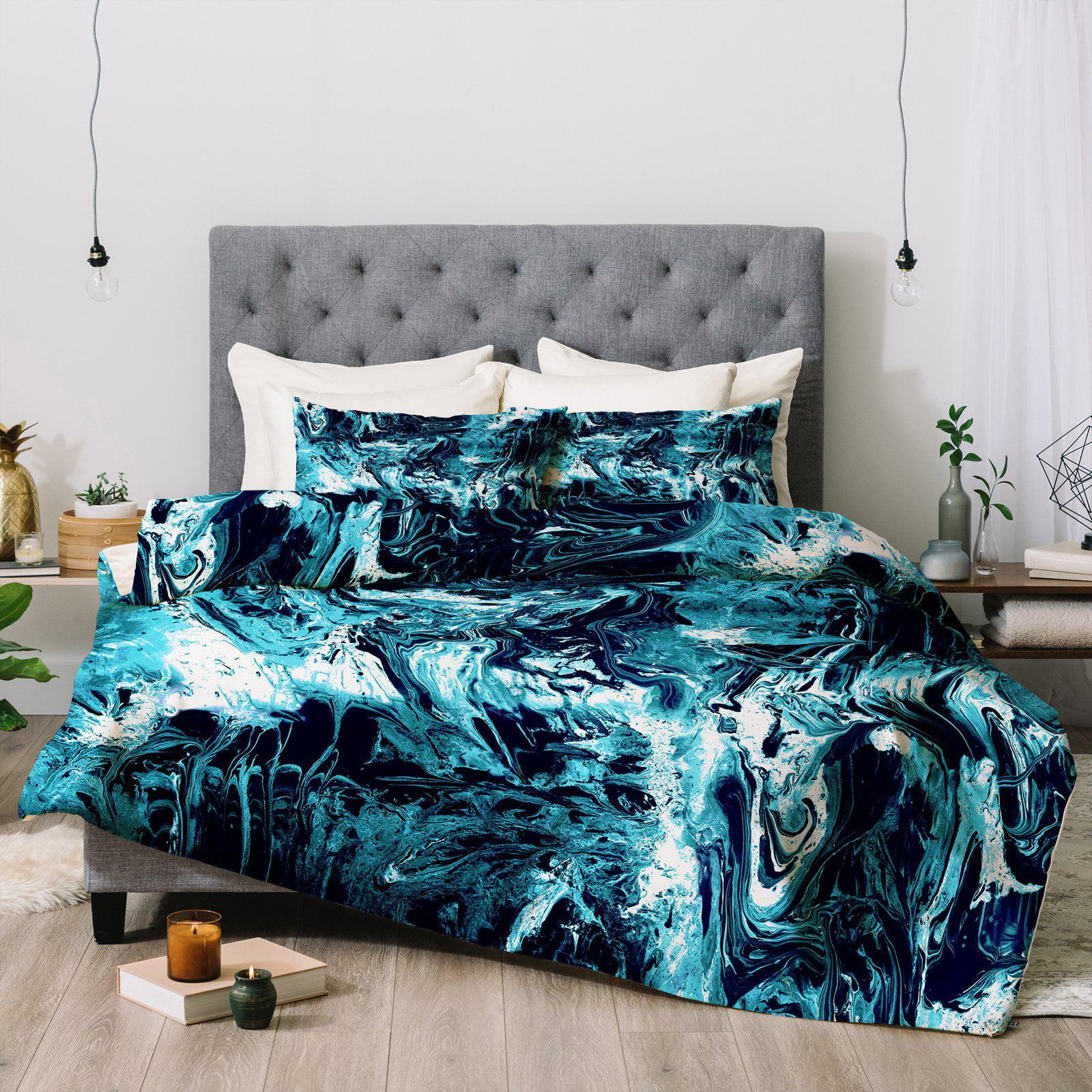 Cayenablanca Blue Marble Comforter by Deny s