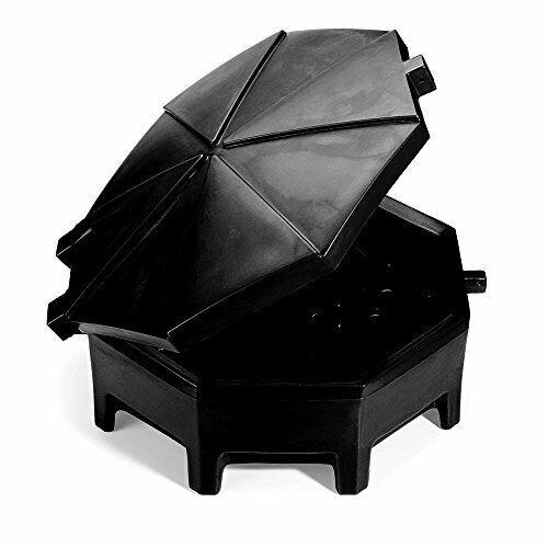 Pig Poly Drum Funnel | Hinged Lid | For 55 Gal Tight-Head Steel & Poly Dr...