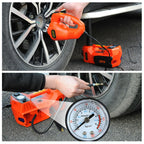 Electric Car Jack Lift 5 Ton 12V Hydraulic  Floor Jack with Impact Wrench Set