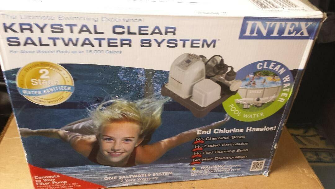 intex  krystal clear salt water system  cs8110  new