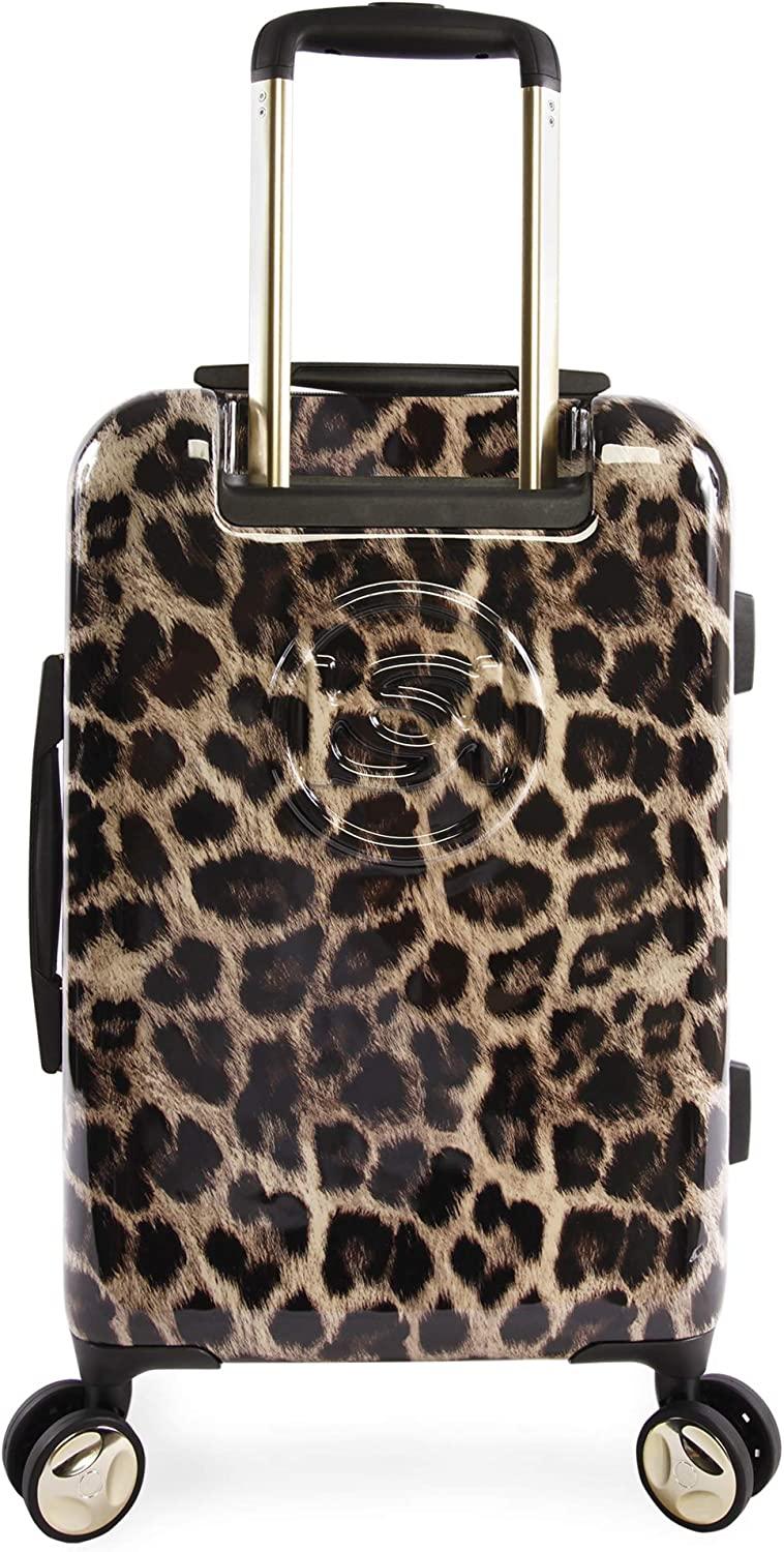Women's Adriana 21" Hardside Carry-on Spinner Luggage, Leopard, One Size