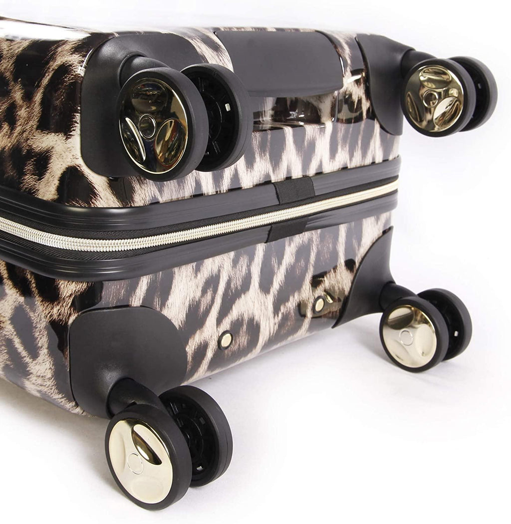 Women's Adriana 21" Hardside Carry-on Spinner Luggage, Leopard, One Size