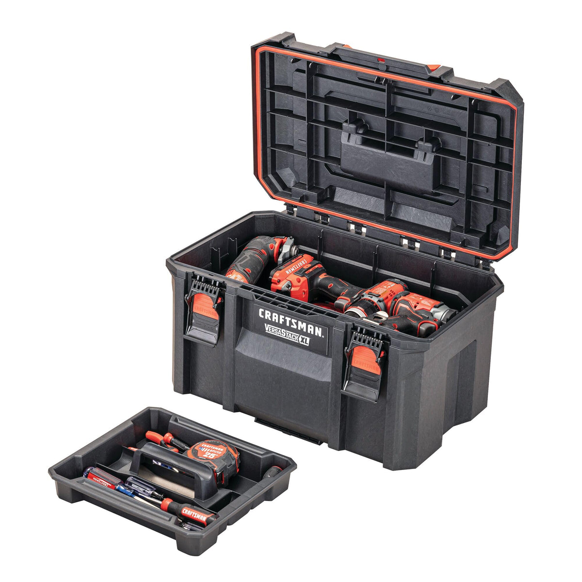 VERSASTACK XL Tool Box, Waterproof Indoor/Outdoor, Stackable Tool Storage, Lockable, 21 Inch (CMST21430)