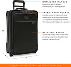 Baseline Uprights, Black, Essential 2-Wheel Carry-On