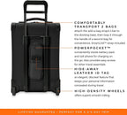 Baseline Uprights, Black, Essential 2-Wheel Carry-On