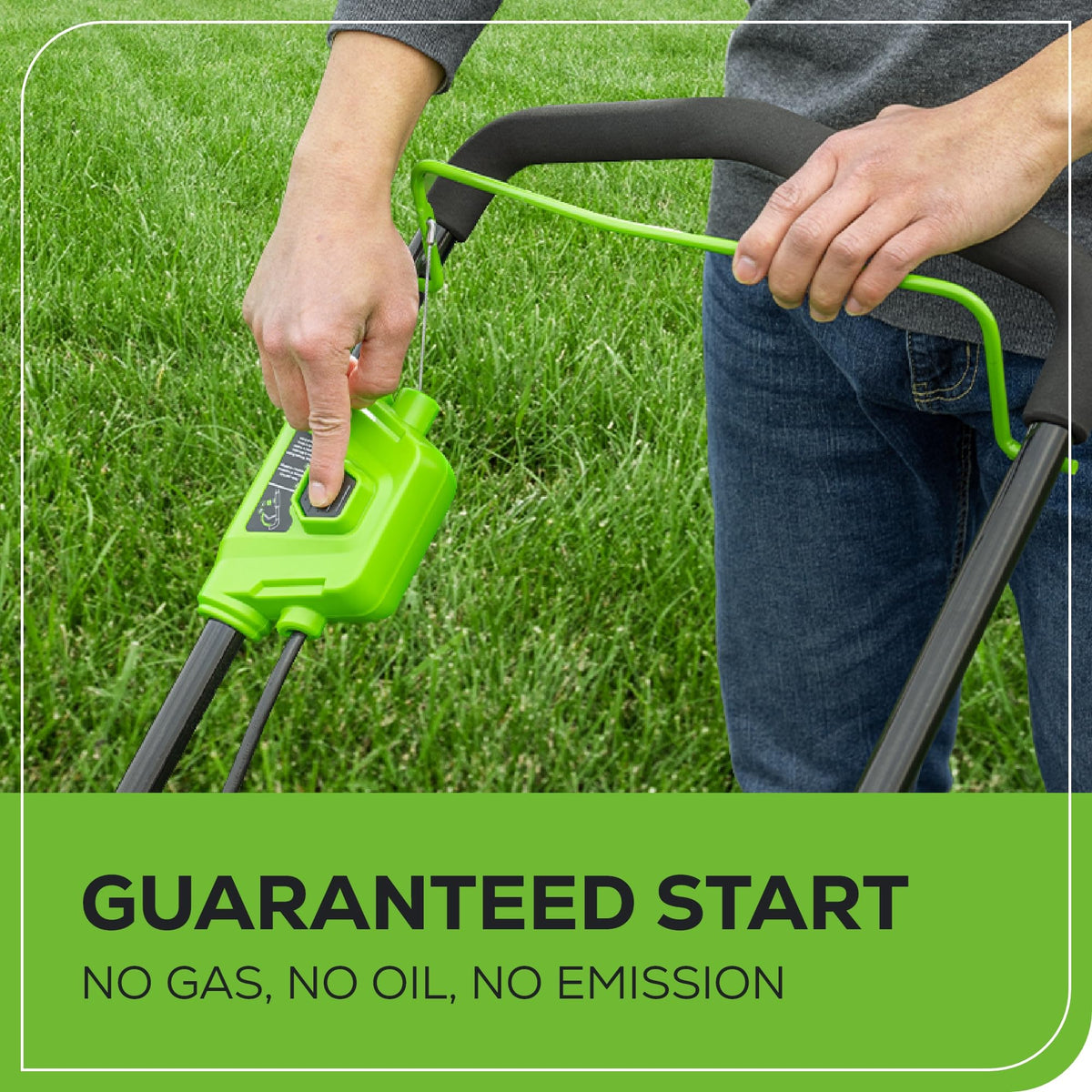 40V 16" Brushless Cordless (Push) Lawn Mower (75+ Compatible Tools), 4.0Ah Battery and Charger Included