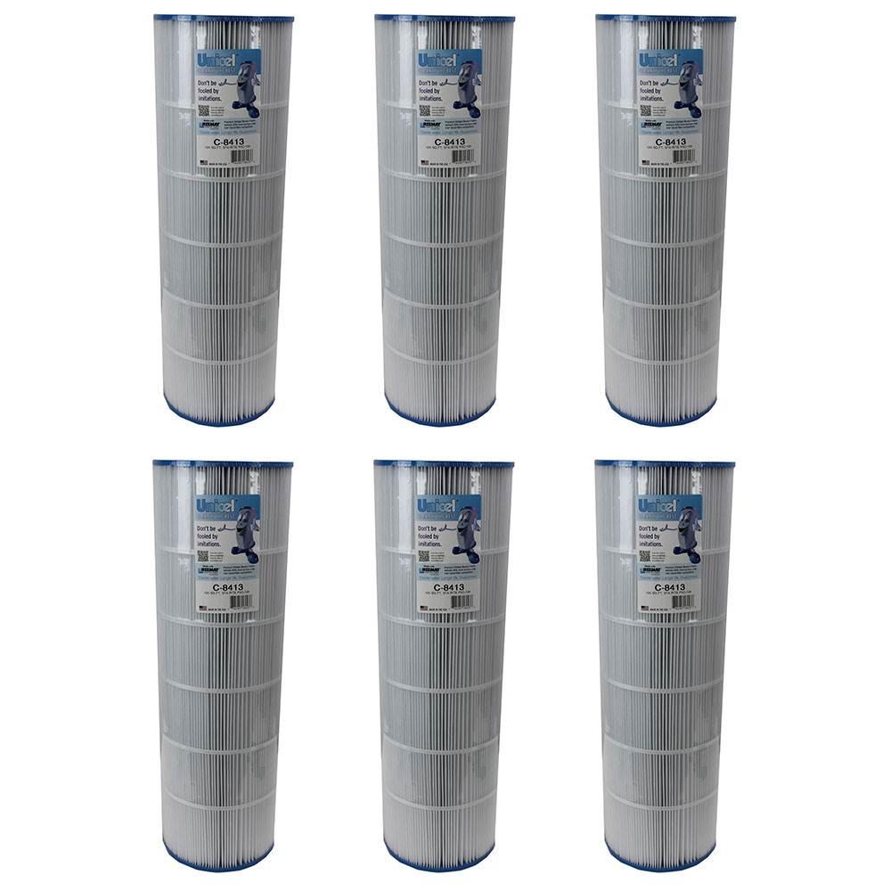 unicel c-8413 pool spa replacement cartridge filter 125 sq ft sta-rite (6 pack)