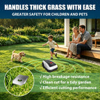 30pcs Robust Replacement Blades Compatible for  Goat Series of Robotic Mowers, 0.9mm Thickened, Long-Lasting Robotic Mower Blades with Compartment StoraBox