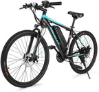 ANCHEER Electric Bike Electric Mountain Bike 350W Ebike 26'' Electric Bicycle, 20MPH Adults Ebike with Removable 7.8/10.4Ah Battery, Professional 21 Speed Gears