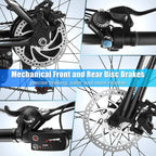 ANCHEER Electric Bike Electric Mountain Bike 350W Ebike 26'' Electric Bicycle, 20MPH Adults Ebike with Removable 7.8/10.4Ah Battery, Professional 21 Speed Gears