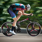 Hotwon Unisex 26in Folding Mountain Bike s 21 Speed Bicycle Full Suspension MTB Bikes,Red
