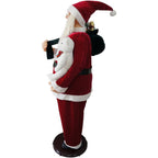 58 in. Christmas Dancing Santa Claus with Teddy Bear